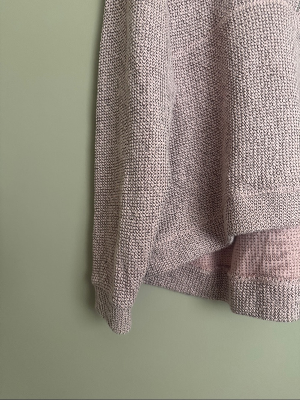 NWT- Sweaty Betty Restful Boucle Half Zip Sweatshirt, Misty Rose Pink, US10 - Picture 7 of 12